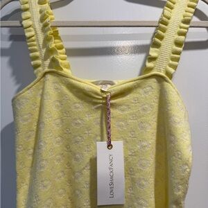 LoveShackFancy Lemon Floral Tank Top